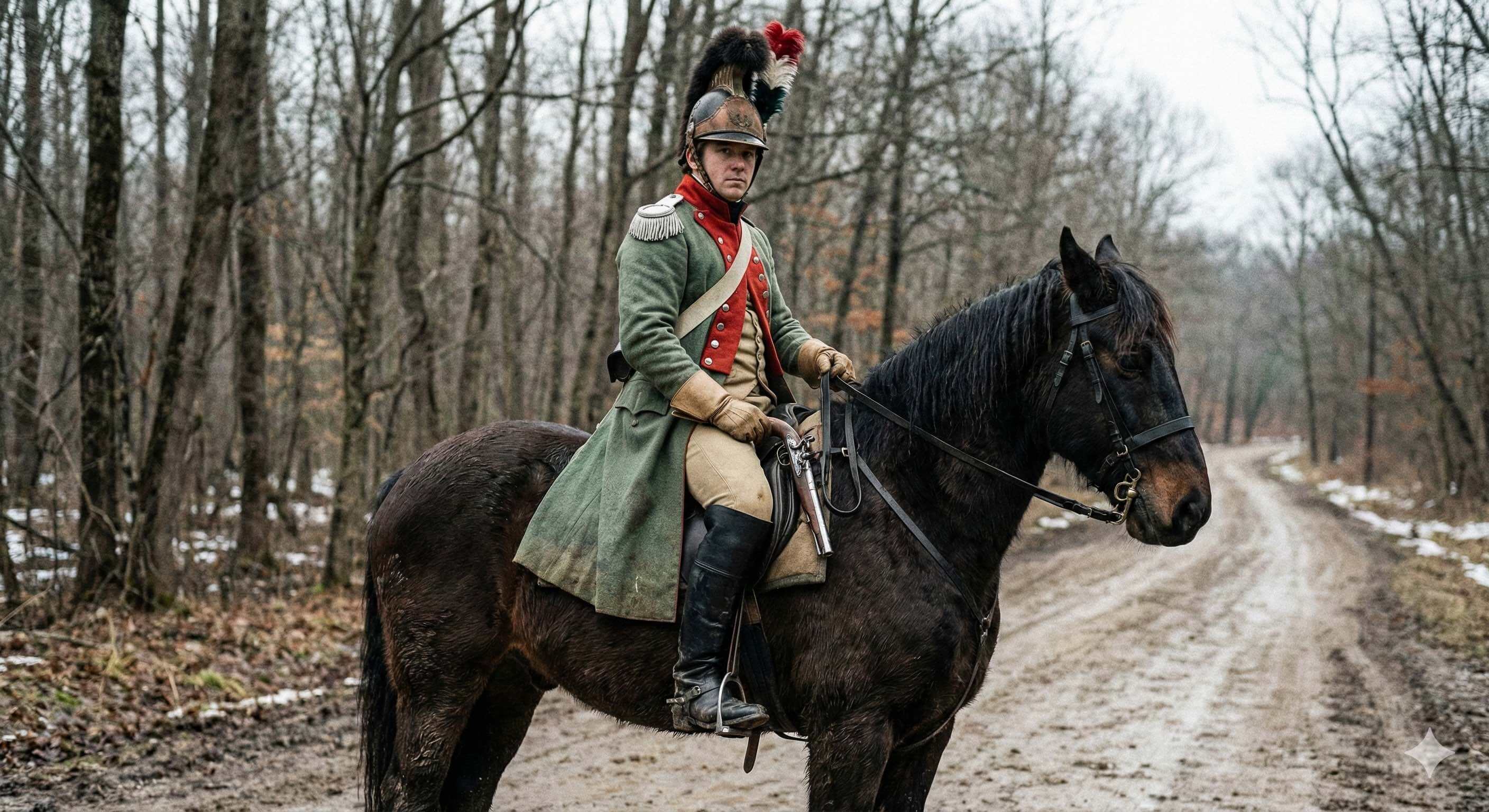 Jack Fitzpatrick on horseback as 4th dragoon.jpg